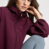 Packaway zip-up rain jacket