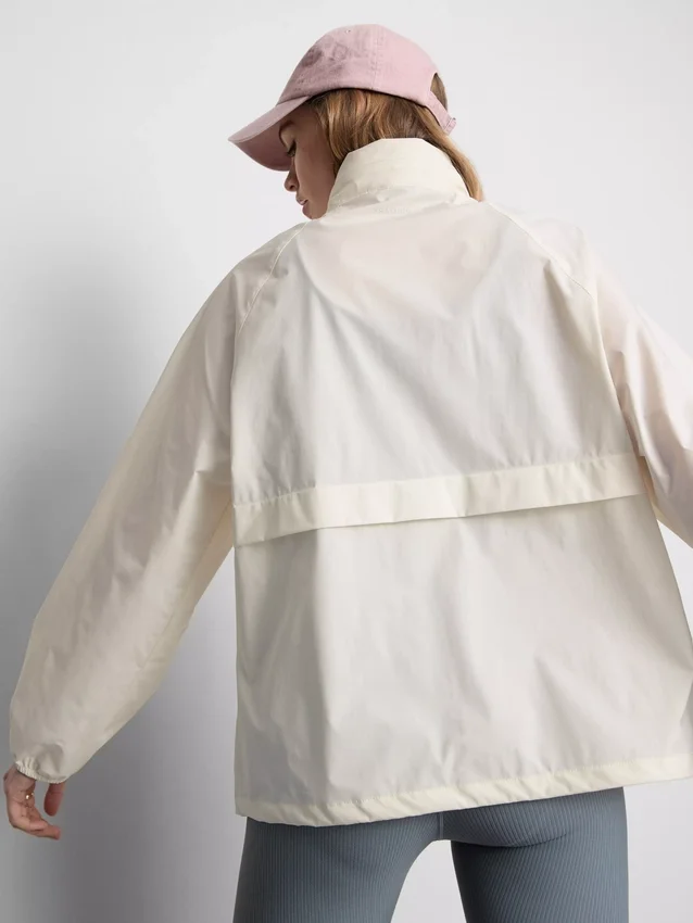 Packaway zip-up rain jacket