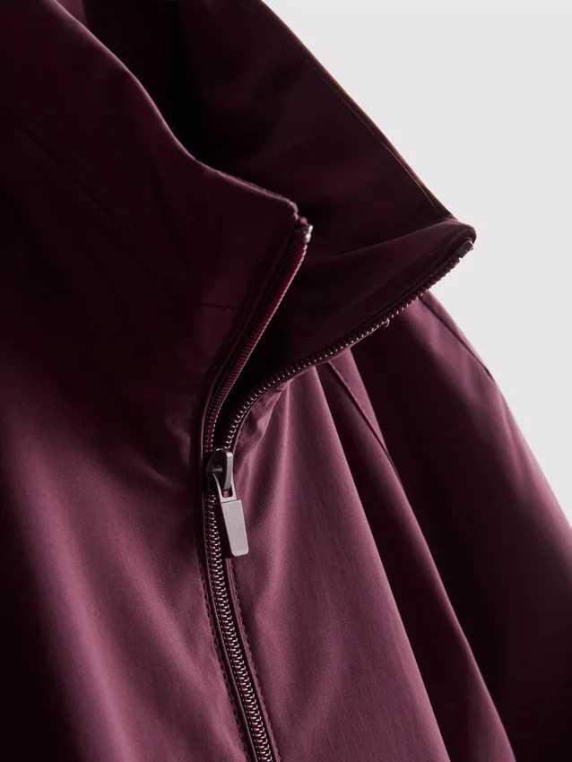 Packaway zip-up rain jacket