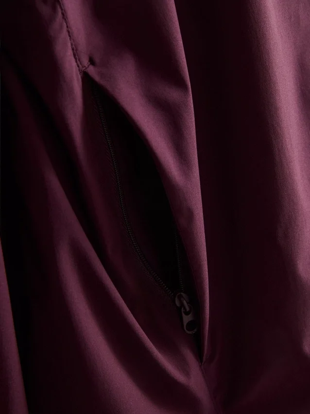 Packaway zip-up rain jacket