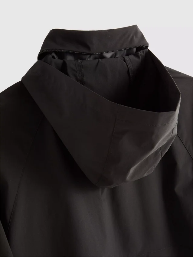 Packaway zip-up rain jacket