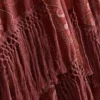 Paisley fringe cape