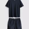 Pajama t-shirt and shorts set