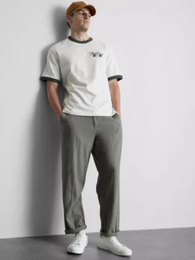 Palm courts ringer t-shirt