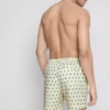 Palm tree textured swimming shorts