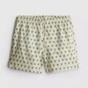 Palm tree textured swimming shorts
