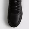 Paneled low-top sneakers