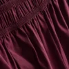 Paper-touch pleated barrel-leg pants