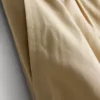 Paper-touch pleated barrel-leg pants