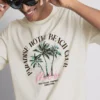 Paradise beach graphic t-shirt