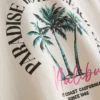 Paradise beach graphic t-shirt