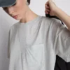 Patch pocket longline tee
