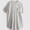 Patch pocket longline tee