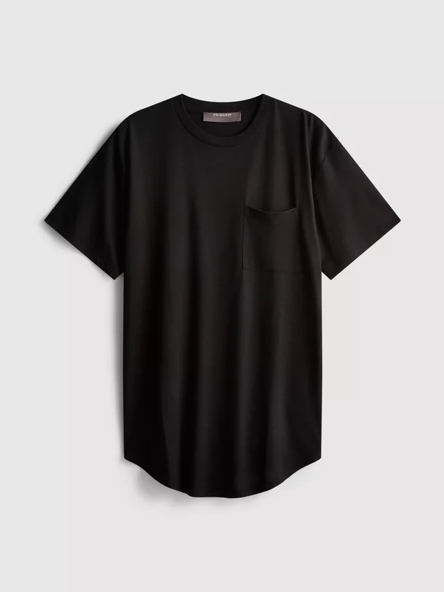Patch pocket longline tee