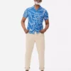 Patterned crepe shirt
