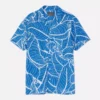 Patterned crepe shirt