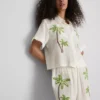 Paula echevarría beaded embroidered cotton beach shirt