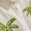 Paula echevarría beaded embroidered cotton beach shirt