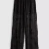 Paula echevarría beaded mesh wide leg pants