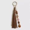 Paula echevarría beaded tassel bag charm