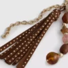 Paula echevarría beaded tassel bag charm