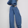 Paula echevarría cotton-rich denim harem pants