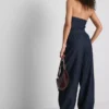 Paula echevarría cotton-rich denim harem pants