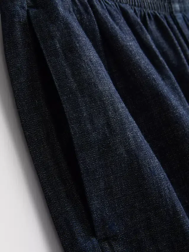 Paula echevarría cotton-rich denim harem pants