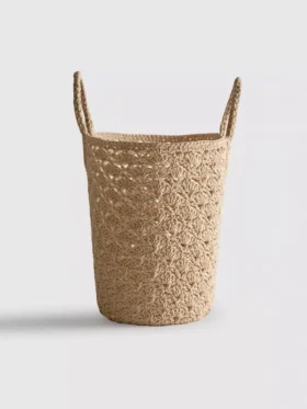 Paula echevarría crochet bucket bag