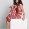 Paula echevarría crochet v-neck maxi dress