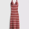 Paula echevarría crochet v-neck maxi dress