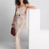 Paula echevarría crushed satin longline cami top