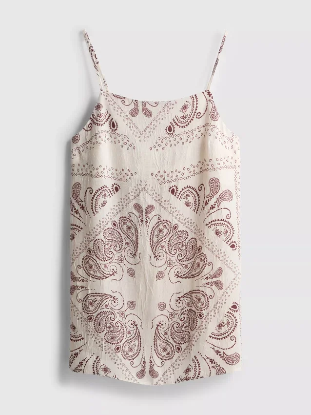 Paula echevarría crushed satin longline cami top