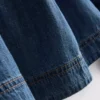 Paula echevarría denim puff-sleeve top