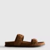 Paula echevarría double-strap buckle sandals