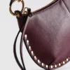 Paula echevarría faux leather studded shoulder bag