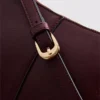 Paula echevarría faux leather studded shoulder bag