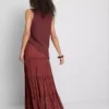 Paula echevarría knitted asymmetrical top