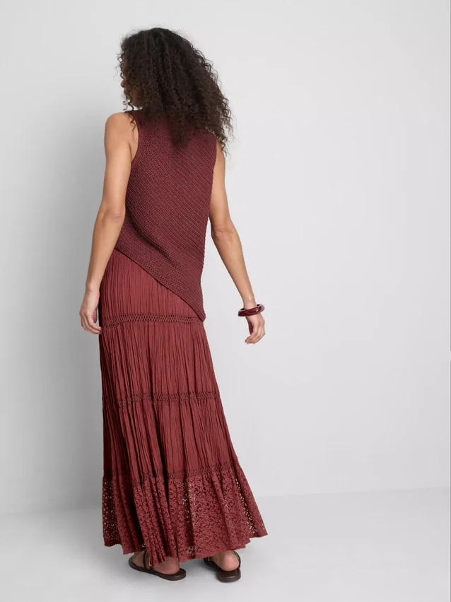 Paula echevarría knitted asymmetrical top