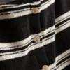 Paula echevarría knitted stripe button down top