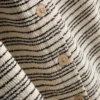 Paula echevarría knitted stripe button down top
