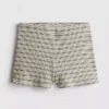 Paula echevarría knitted striped mini shorts