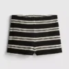 Paula echevarría knitted striped mini shorts