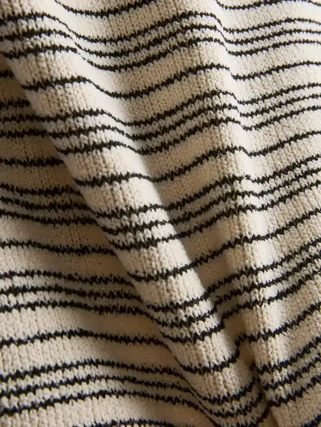 Paula echevarría knitted striped mini shorts