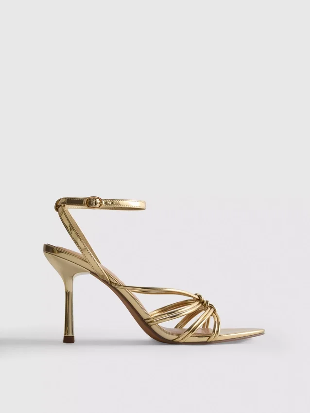 Paula echevarría knotted heel sandals
