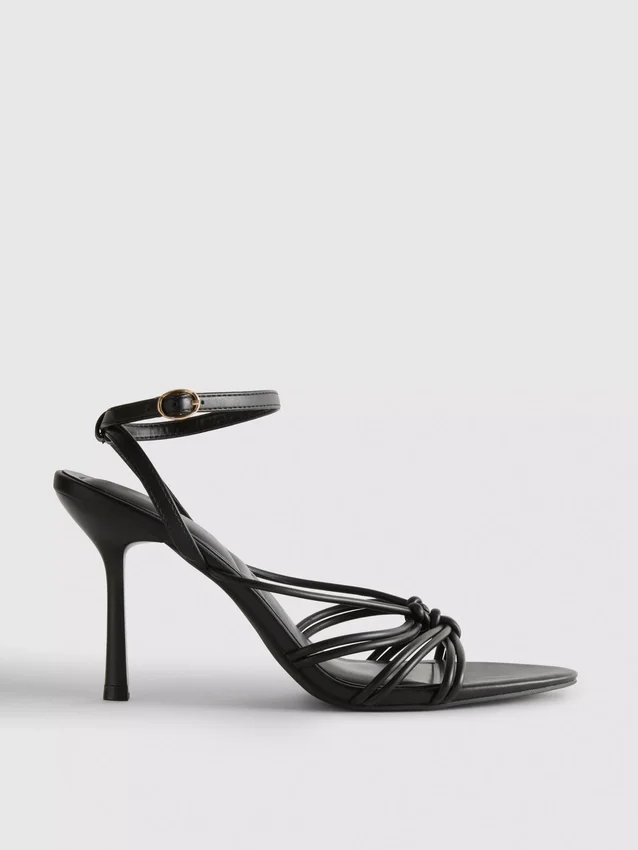Paula echevarría knotted heel sandals