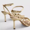 Paula echevarría knotted heel sandals