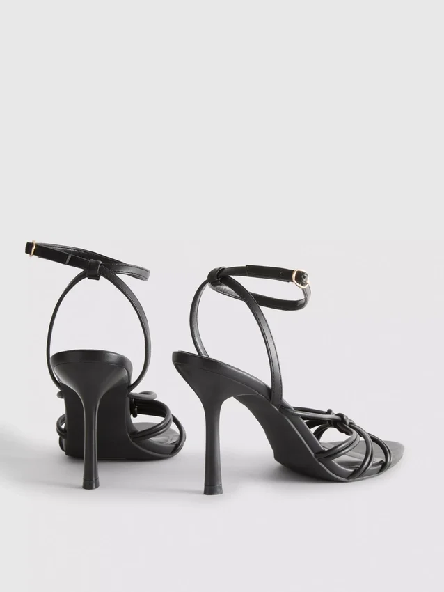 Paula echevarría knotted heel sandals