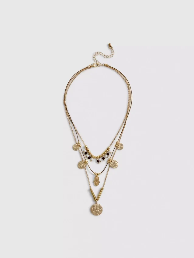 Paula echevarría layered necklace