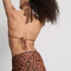 Paula echevarría leopard halter neck bikini top